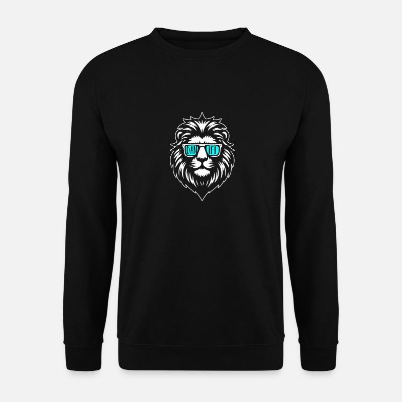 Löwe Daniel - Unisex Pullover - Schwarz