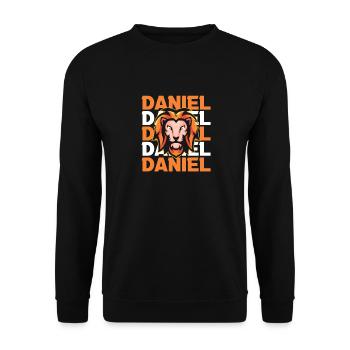 Leo Daniel - Unisex Sweatshirt - black - Front - Alina (178cm) & Michal (187cm)