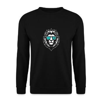 Leo David - Unisex Sweatshirt - black - Front - Alina (178cm) & Michal (187cm)