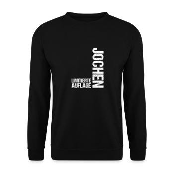 Jochen - Unisex Sweatshirt - black - Front - Alina (178cm) & Michal (187cm)