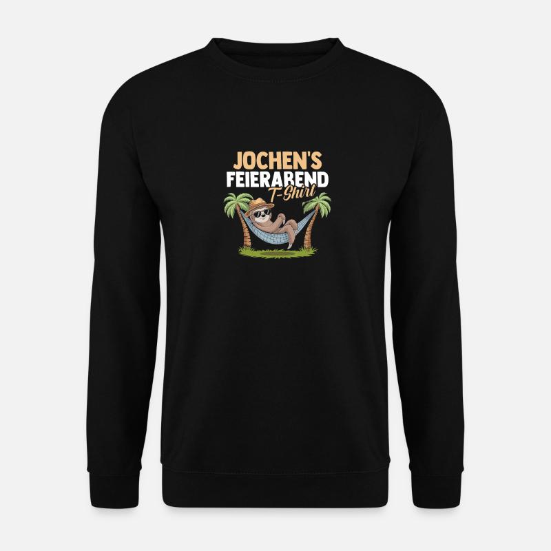 Faultier Jochen - Unisex Pullover - Schwarz