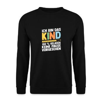 Fille Fils - Sweat-shirt Unisexe - noir - Devant - Alina (178cm) & Michal (187cm)