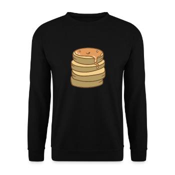 Crêpe sucrée - Sweat-shirt Unisexe - noir - Devant - Alina (178cm) & Michal (187cm)