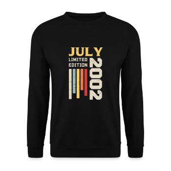 July 2002 - Birthday gift July 2002 - Unisex Sweatshirt - black - Front - Alina (178cm) & Michal (187cm)
