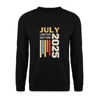 July 2025 - July 2025 Birthday Gift - Unisex Sweatshirt - black - Front - Alina (178cm) & Michal (187cm)