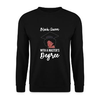 Master's Degree Graduation Ceremony - Unisex Sweatshirt - black - Front - Alina (178cm) & Michal (187cm)