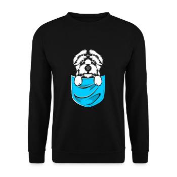 Maltese - Unisex Sweatshirt - black - Front - Alina (178cm) & Michal (187cm)