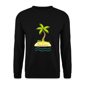 Mallorca summer - Unisex Sweatshirt - black - Front - Alina (178cm) & Michal (187cm)