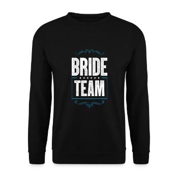 Bride Crew - Unisex Sweatshirt - black - Front - Alina (178cm) & Michal (187cm)
