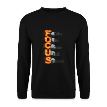 Follow One Course Until Successful - Unisex Pullover - Schwarz - Vorne - Alina (178cm) & Michal (187cm)