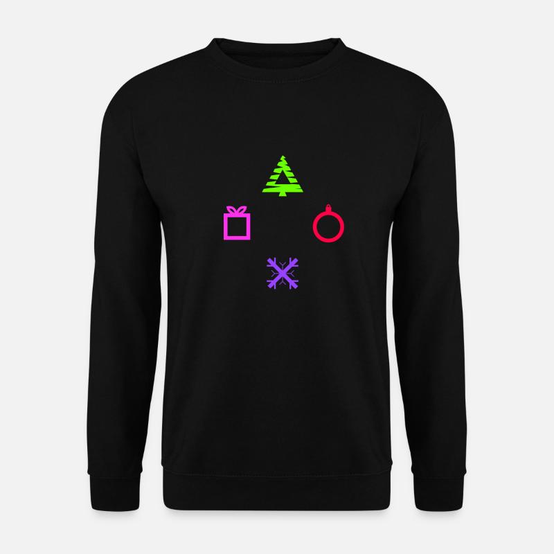 Gamer Console Buttons - Christmas Edition - Unisex Pullover - Schwarz