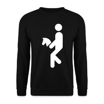 Hobby Horse, Hobby Horsing, Rider, Hobby Horse - Unisex Sweatshirt - black - Front - Alina (178cm) & Michal (187cm)
