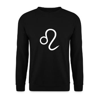 Leo zodiac sign - Unisex Sweatshirt - black - Front - Alina (178cm) & Michal (187cm)