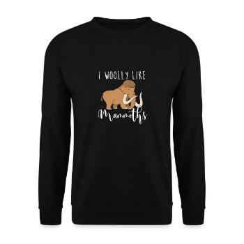 Mammouth - Sweat-shirt Unisexe - noir - Devant - Alina (178cm) & Michal (187cm)