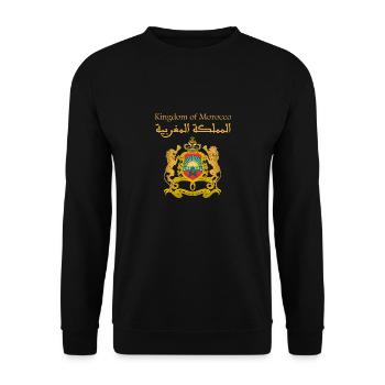 Königreich Marokko - Unisex Pullover - Schwarz - Vorne - Alina (178cm) & Michal (187cm)