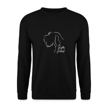 GRIFFON KORTHALS chien chiens chien de chasse Wilsigns - Sweat-shirt Unisexe - noir - Devant - Alina (178cm) & Michal (187cm)
