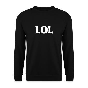 LOL - Unisex Pullover - Schwarz - Vorne - Alina (178cm) & Michal (187cm)