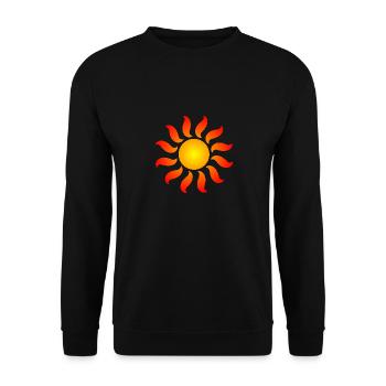 Cadeau d'astronomie conception symbole soleil - Sweat-shirt Unisexe - noir - Devant - Alina (178cm) & Michal (187cm)