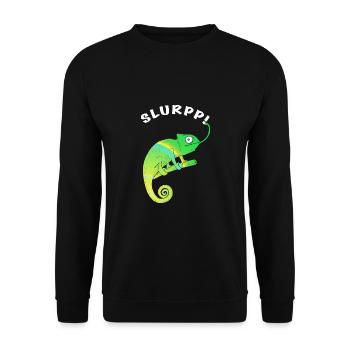 Chameleon SLURPP - Unisex Sweatshirt - black - Front - Alina (178cm) & Michal (187cm)