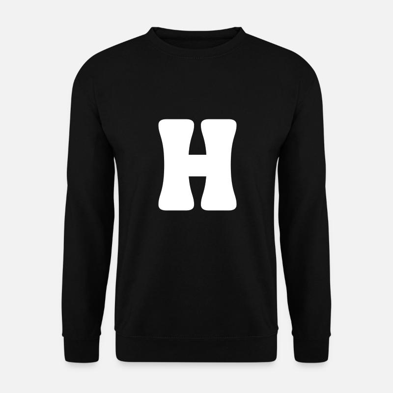 H - Sweat-shirt Unisexe - noir