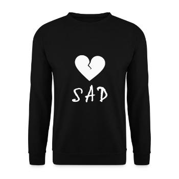 xxxtentacion, sad - Unisex Sweatshirt - black - Front - Alina (178cm) & Michal (187cm)