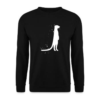 meerkat - Unisex Sweatshirt - black - Front - Alina (178cm) & Michal (187cm)