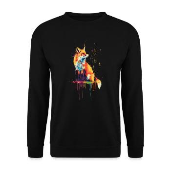 Rotfuchs - Unisex Pullover - Schwarz - Vorne - Alina (178cm) & Michal (187cm)