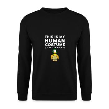 Canards Canard Canard T-Shirt - Sweat-shirt Unisexe - noir - Devant - Alina (178cm) & Michal (187cm)