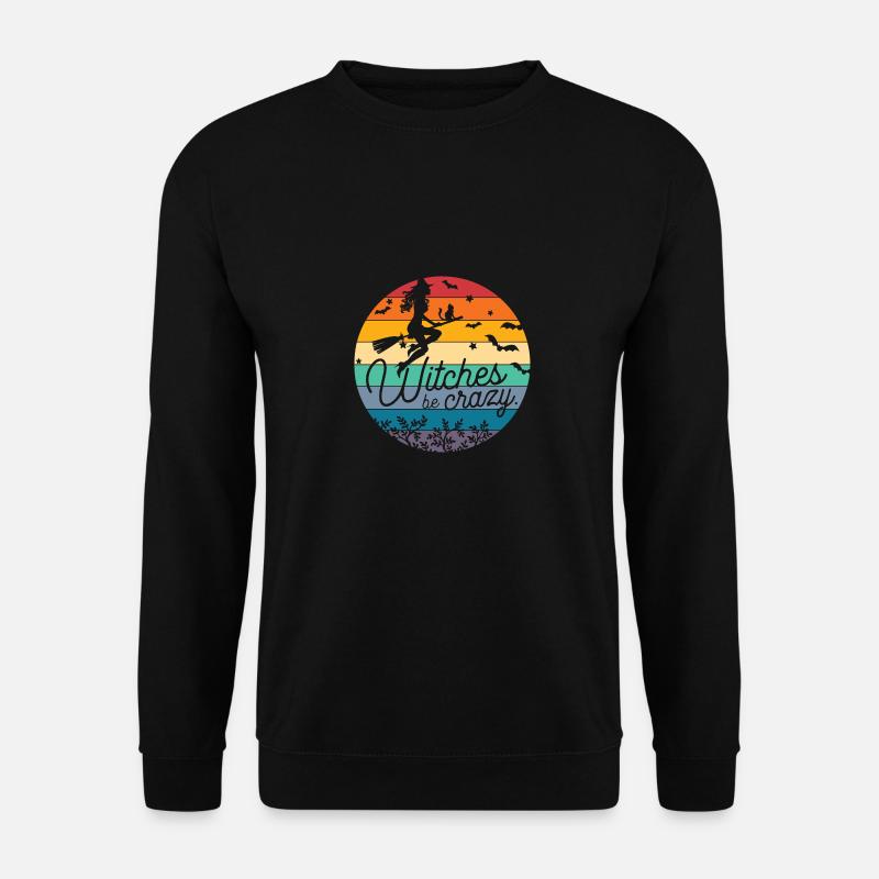 Halloween Hexe Lustiges Geschenk - Unisex Pullover - Schwarz