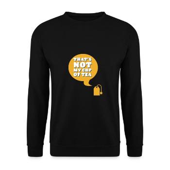 Not my cup of tea - Unisex Sweatshirt - black - Front - Alina (178cm) & Michal (187cm)