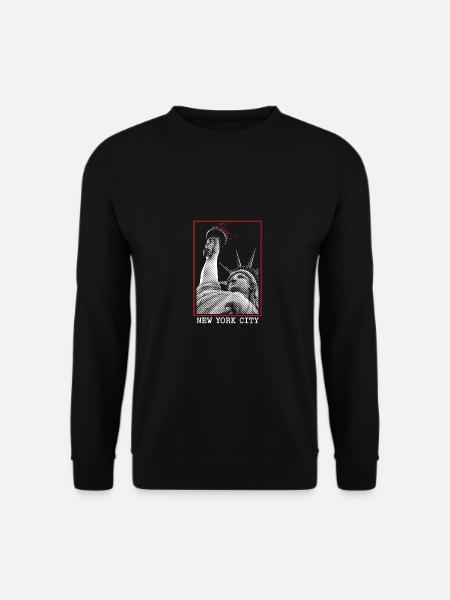 New York City NYC Freiheitsstatue - Unisex Pullover - Schwarz