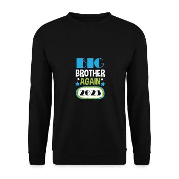 Big Brother 2023 Big Bro 23 again - Unisex Sweatshirt - black - Front - Alina (178cm) & Michal (187cm)