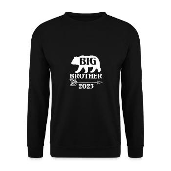 Big Brother 2023 Big Bro 23 - Unisex Sweatshirt - black - Front - Alina (178cm) & Michal (187cm)