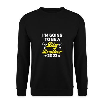 Become Big Brother 2023 Big Bro - Unisex Sweatshirt - black - Front - Alina (178cm) & Michal (187cm)