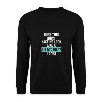 Big Brother 2023 Big Bro 23 - Unisex Sweatshirt - black - Front - Alina (178cm) & Michal (187cm)