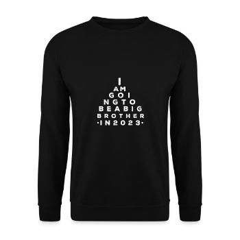 Become Big Brother 2023 Big Bro 23 - Unisex Sweatshirt - black - Front - Alina (178cm) & Michal (187cm)