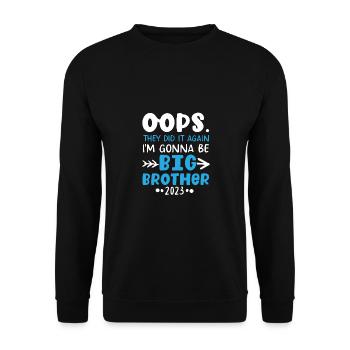 Ops Ils l’ont fait à nouveau Big Brother 2023 - Sweat-shirt Unisexe - noir - Devant - Alina (178cm) & Michal (187cm)