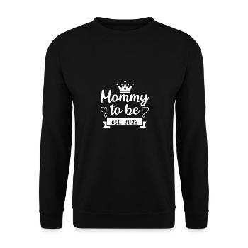 Promu à Maman 2023 - Sweat-shirt Unisexe - noir - Devant - Alina (178cm) & Michal (187cm)