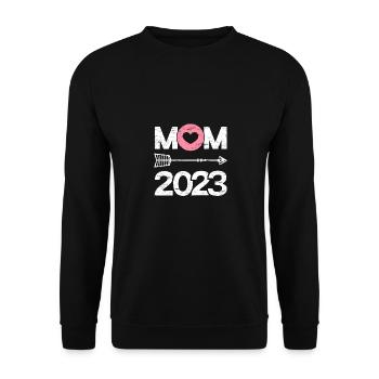 Maman 2023 Maman 23 - Sweat-shirt Unisexe - noir - Devant - Alina (178cm) & Michal (187cm)