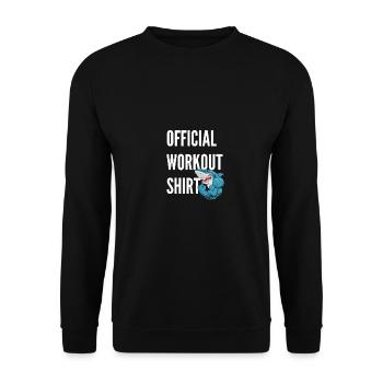 Official Workout Shirt Training Fitness Outfit - Unisex Sweatshirt - black - Front - Alina (178cm) & Michal (187cm)
