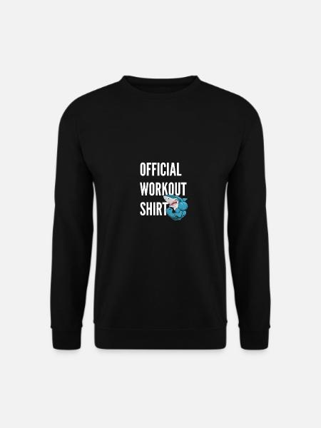 Offizielles Workout Shirt Training Fitness Outfit - Unisex Pullover - Schwarz