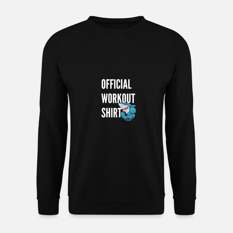 Offizielles Workout Shirt Training Fitness Outfit - Unisex Pullover - Schwarz