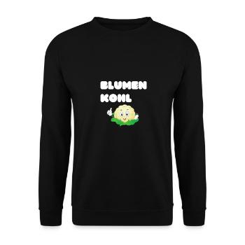 Blumenkohl - Unisex Pullover - Schwarz - Vorne - Alina (178cm) & Michal (187cm)