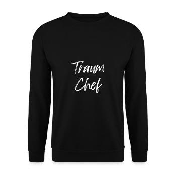 Traum Chef - Unisex Pullover - Schwarz - Vorne - Alina (178cm) & Michal (187cm)