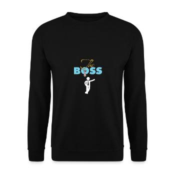 Chef Geschenke zum Geburtstag - Unisex Pullover - Schwarz - Vorne - Alina (178cm) & Michal (187cm)