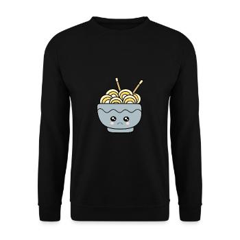 Ramen Nudeln Japan Küche - Unisex Pullover - Schwarz - Vorne - Alina (178cm) & Michal (187cm)