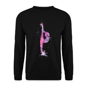 Turnerin - Unisex Pullover - Schwarz - Vorne - Alina (178cm) & Michal (187cm)