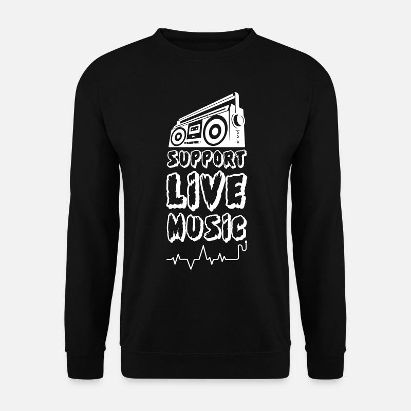 Support Live Music - Unisex Sweatshirt - black