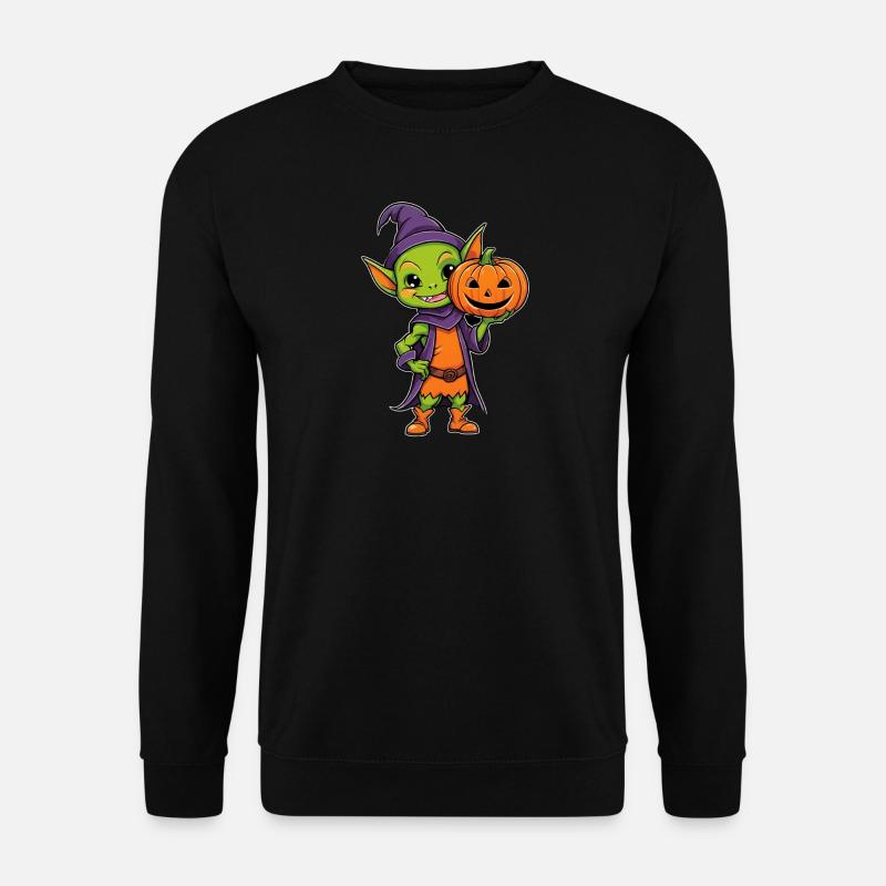 Süßer Halloween-Kobold - Unisex Pullover - Schwarz