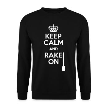 Lockpicking Keep Calm And Rake On Lock Picking - Unisex Sweatshirt - black - Front - Alina (178cm) & Michal (187cm)